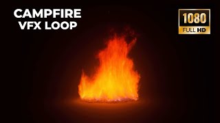 Fire Flame Loop – Campfire Stove Heat VFX Overlay