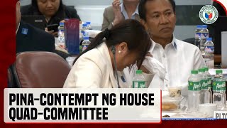 Royina Garma, pina contempt ng House quad committee