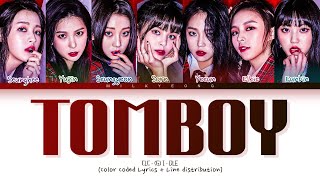 How would CLC sing ‘TOMBOY’ (G) I - DLE) | Color Coded Lyrics + Line distribution