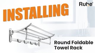 Round Foldable Towel Rack for Bathroom | Quick Unboxing \u0026 Installing Guide | Multi-Towel Rack | Bath