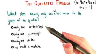 Only one root - College Algebra