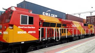 Double Container Goods Train Crossing at Palanpur Jn