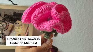 DIY Crochet Flower🌺 | Easy Step-by-Step Tutorial 🌸