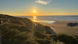 Driving through Newport Oregon