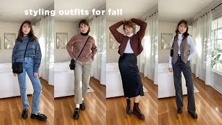 styling outfits for fall 2021 *mostly thrifted*