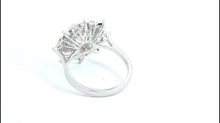 Ring Platinum - 4.84ct. tw. Diamond (Lab-grown) - Diamond