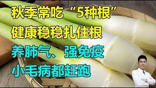 秋季常吃“5种根”，健康稳稳扎住根！养肺气、强免疫，小毛病都赶跑丨李医生谈健康【中医养生】