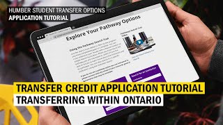 Transfer Credit Application Tutorial - Transferring Within Ontario