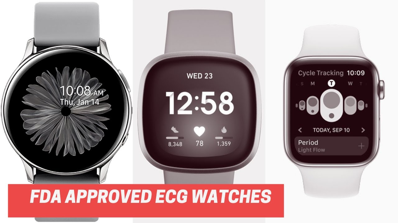 Best FDA Approved ECG Smartwatches In 2021 | Apple, Fitbit, Samsung ECG ...