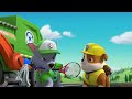 rocky and rubble build an ultimate catapult rocky s garage paw patrol cartoons for kids