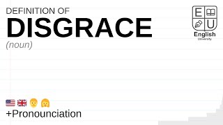 DISGRACE meaning, definition \u0026 pronunciation | What is DISGRACE? | How to say DISGRACE