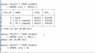 26. IS NULL and IS NOT NULL in SQL (Hindi)