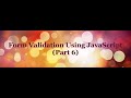Form Validation Using JavaScript tutorial (Part 6) - Password Validation 2