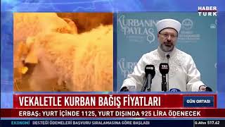 Vekaletle kurban bağış bedeli belli oldu