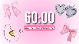 Coquette timer ~ 1 hour aesthetic timer