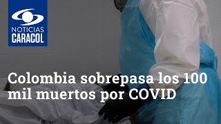 Colombia sobrepasa los 100 mil muertos por COVID al reportar 648 nuevas víctimas, una cifra récord