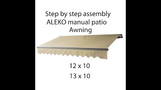 Aleka Awning Assembly 101