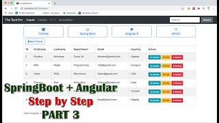SpringBoot/Angular Tutorial Part 3 - HTTP GET Request