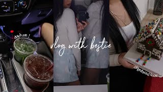 VLOG : HOLIDAY GIRLS NIGHT | dutch run, gingerbread house, mini q\u0026a