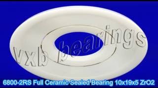 6800-2RS Full Ceramic Sealed Bearing 10x19x5 ZrO2