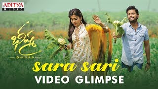 Sara Sari Video Glimpse | Bheeshma Movie | Nithiin, Rashmika| Venky Kudumula | Mahati Swara Sagar