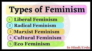 Types of Feminism|Liberal Feminism-Radical Feminism-Marxist Feminism-Cultural Feminism-Eco Feminism