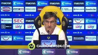 Juric pre Sampdoria-Verona: “La Lazio ha fatto poco e nulla. Sampdoria? Squadra tosta"
