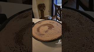 Brown Teff injera  አይኑ የሚያምር  እንጀራ#shorts #injera