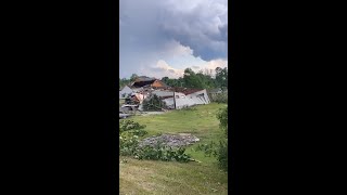 Tornado damage in Johnson Co.