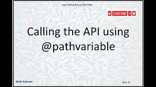 Step 15 : What is @Pathvariable
