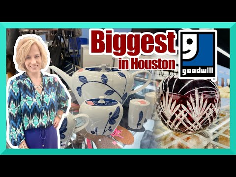 Hidden Gems at the largest Goodwill in Houston! Things go fast in this huge store. Cart diving, too!