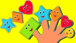 Formas dedo de la familia | Dedo Canción | canciones infantiles | Kids Song | Shapes Finger Family