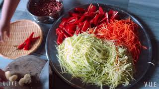 Cách Làm Gỏi Xoài Thái Lan Trộn Siêu Ngon Của Hai Mẹ Con Ku Chuối | Bà Nhi family #133