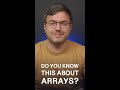 Do You Know This about JavaScript Arrays? #shorts