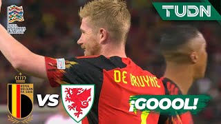 ¡JOYA DE GOL! De Bruyne castiga | Bélgica 1-0 Gales | UEFA Nations League 2022 | TUDN