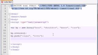 Beginner JavaScript Tutorial 32 reverse, push, sort YouTube