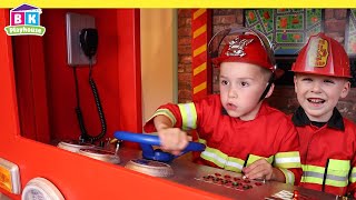 Pretend Play Fire Truck Rescue Missions | Fire Safety for Kids