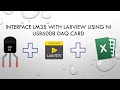 Interface LM35 sensor with LabVIEW Using NI 6008 DAQ Card and Data Logging(LM35 + LabVIEW)