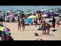 bournemouth beach sizzles on the hottest day britain has ever recorded