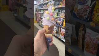 官心你的食衣住行育樂 🍨 2024年4月8日 台中 🍦 霜淇淋 山丘藍 台灣 藍莓 職人 Pocky Fami!ce 全家 Matcha FamilyMart ice cream 永定店 冰淇淋 濃郁