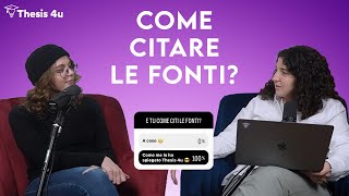 Come citare le fonti nella tesi di laurea? GUIDA facile ✅