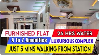 URGENT SALE | FURNISHED FLAT | NEARBY STATION | LUXURIOUS COMPLEX | ALL AMENITIES | 24 HRS WATER |