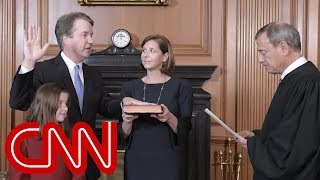 See the moment Brett Kavanaugh is sworn in