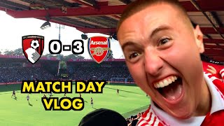 Bournemouth Vs Arsenal Matchday Vlog| Saliba Scores A Worldie| We Are Top Of The League!