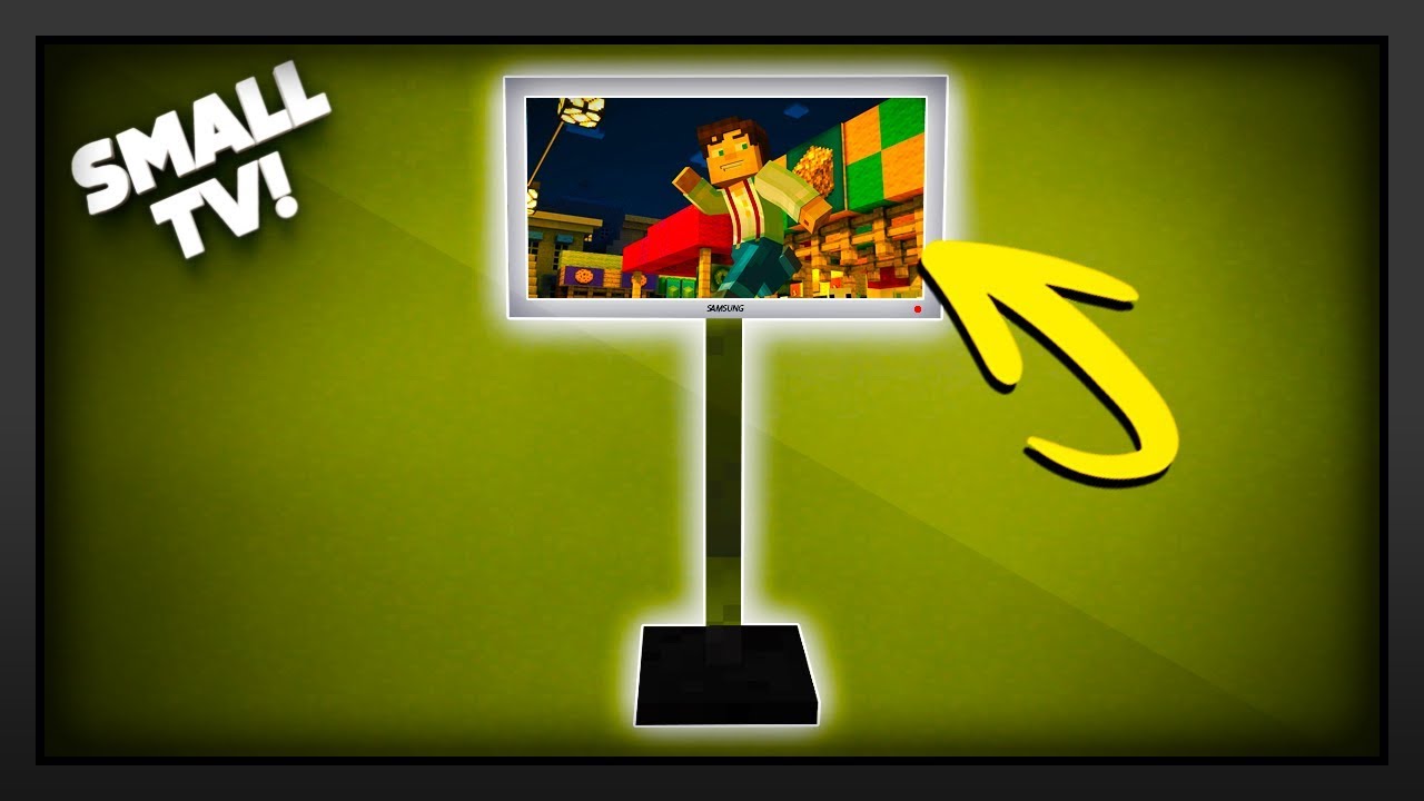 Minecraft How To Make A Small Tv Youtube