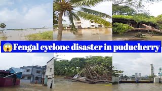 😱Fengal cyclone disaster in puducherry @puduvaiponnuvlog #trending #viralvideo #shorts#pudhucherry