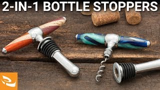 Handled Corkscrew/Bottle Stopper (Woodturning Project)