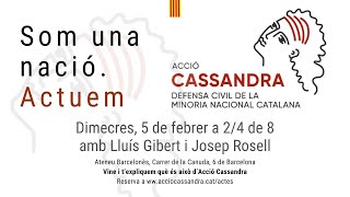 Presentació d'Acció Cassandra a l'Ateneu Barcelonès, 5 de febrer 2025