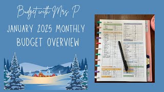 January 2025 Monthly Budget Overview | Snowball Method | Zero Based Budget | Debt Payoff Journey