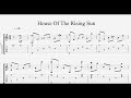 House Of The Rising Sun Guitar fingerstyle